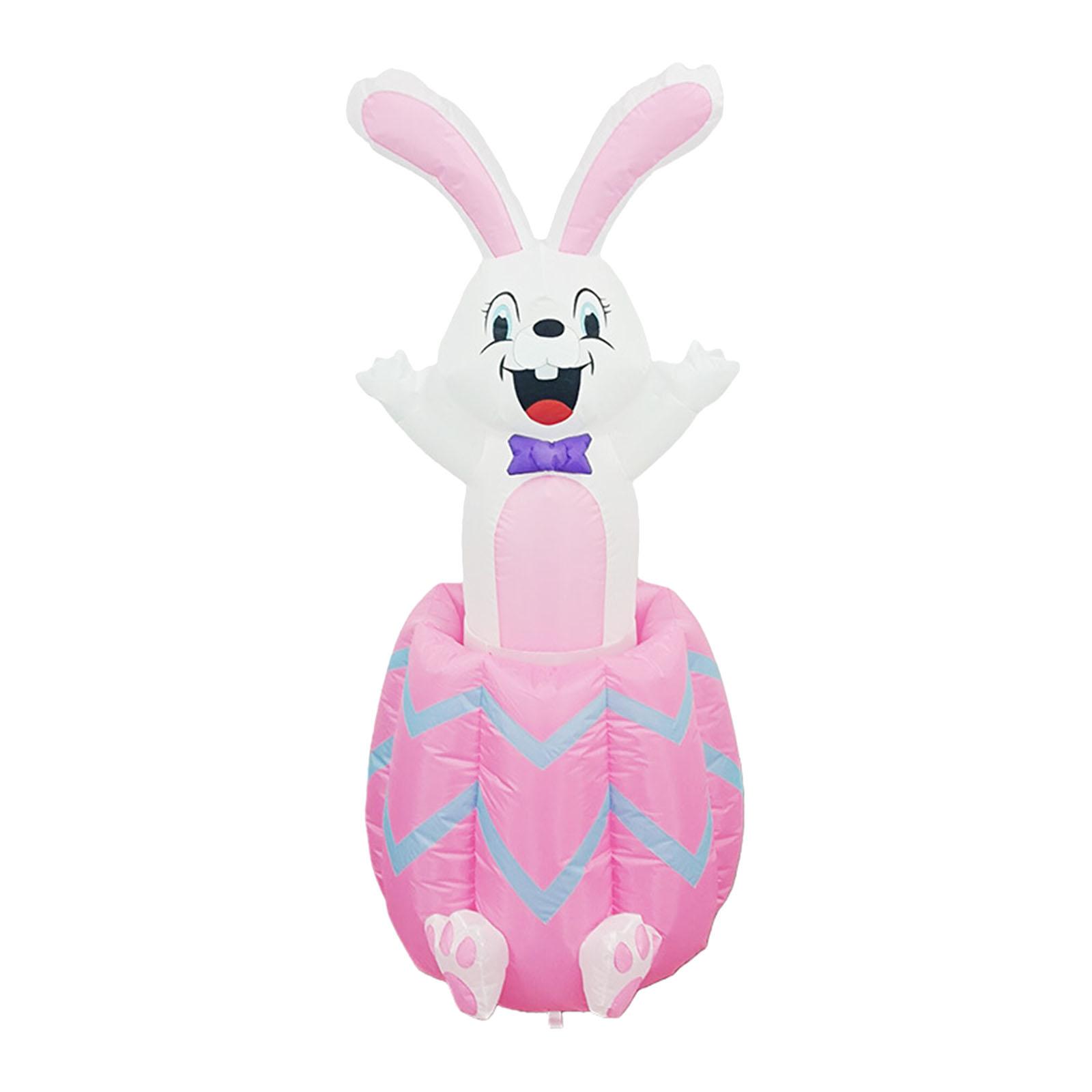 Outdoor Lighting Event - Lighted Easter Bunny Inflatable Outdoor Decoration