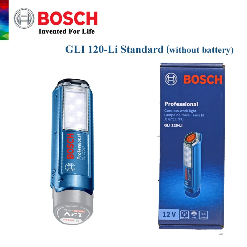 Outdoor Lighting Diy - Bosch Rechargeable Light GLI 120-LI Handheld
