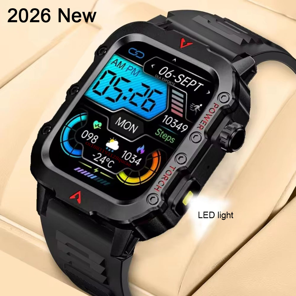 Outdoor Lighting Perspectives - New Men's Smart Watch LED Flashlight