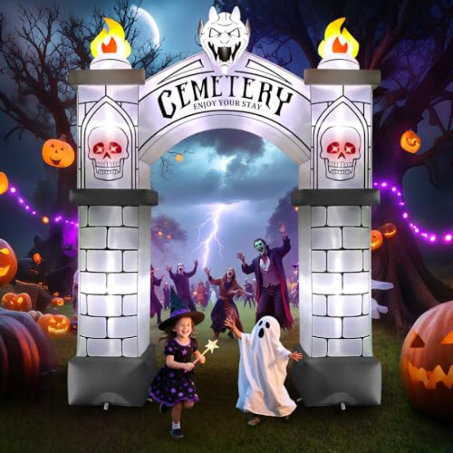 10FT Tall Halloween Archway In - Outdoor Lighting Event ulasan dan harga