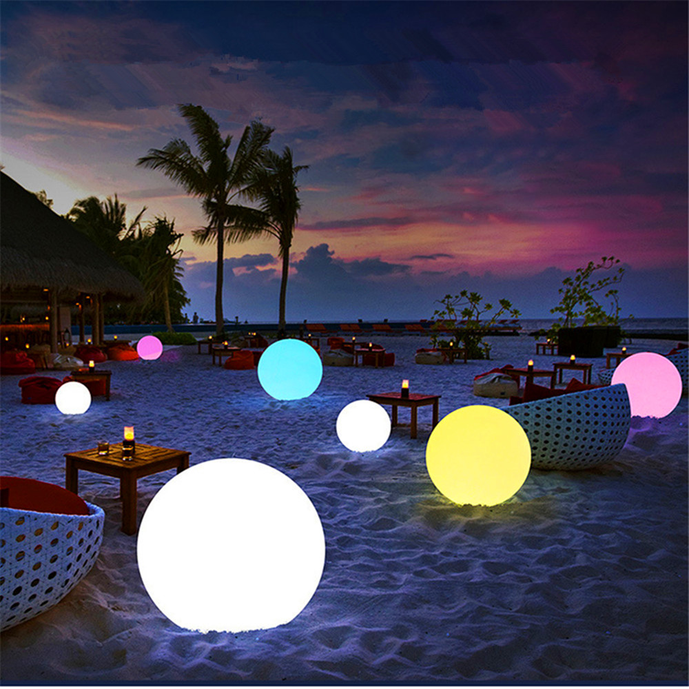 Rechargeable LED Glowing Ball  - Outdoor Lighting In Ground ulasan dan harga