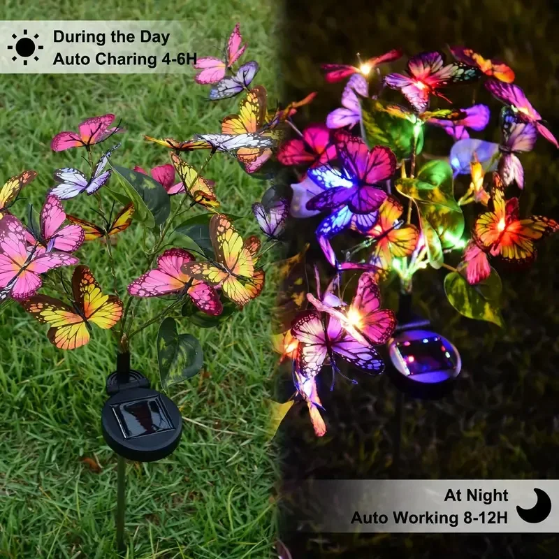 Solar LED Butterfly Garden Lig - Outdoor Lighting Led Fixtures ulasan dan harga