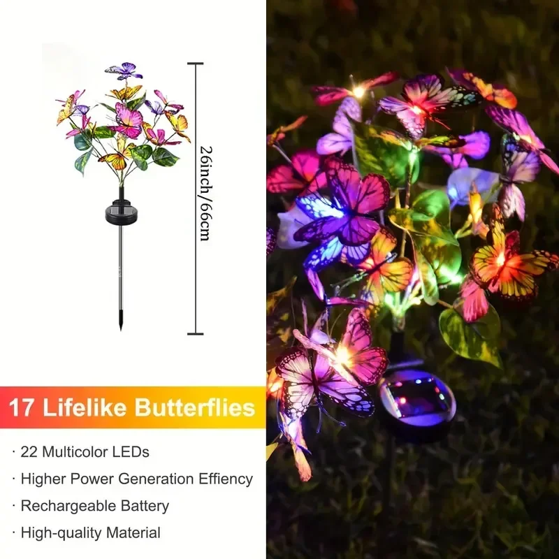 Solar LED Butterfly Garden Lig - Outdoor Lighting Led Fixtures ulasan dan harga