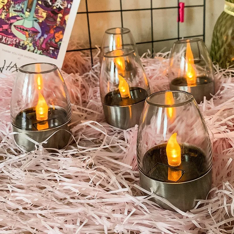 Solar Powered Flameless Candle - Outdoor Lighting Led Fixtures ulasan dan harga