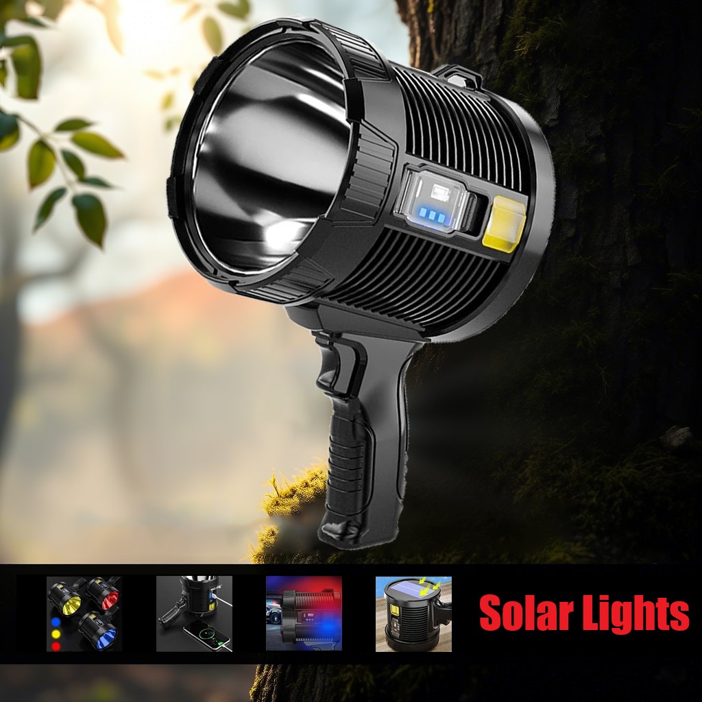 XHP90 Ultra Bright Led Flashli - Fire Torch Solar ulasan dan harga