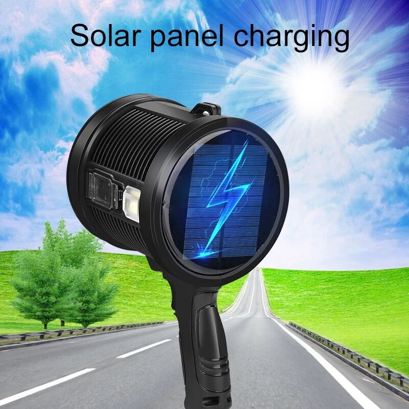 XHP90 Ultra Bright Led Flashli - Fire Torch Solar ulasan dan harga