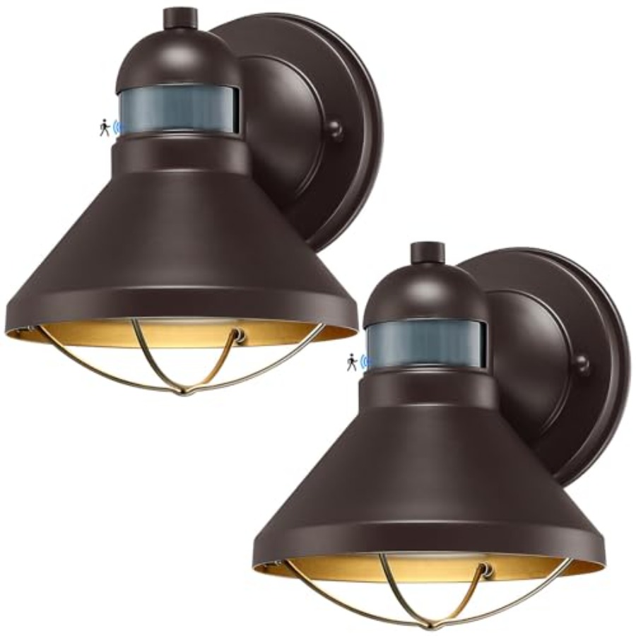 2 Pack Motion Sensor Outdoor L - Outdoor Lighting Led Fixtures ulasan dan harga