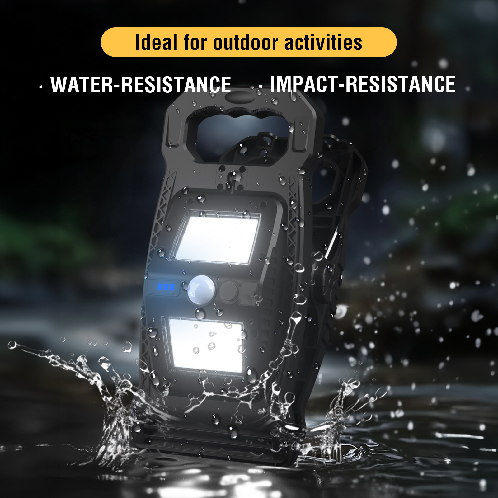 A solar-powered rechargeable L - Outdoor Lighting Options ulasan dan harga