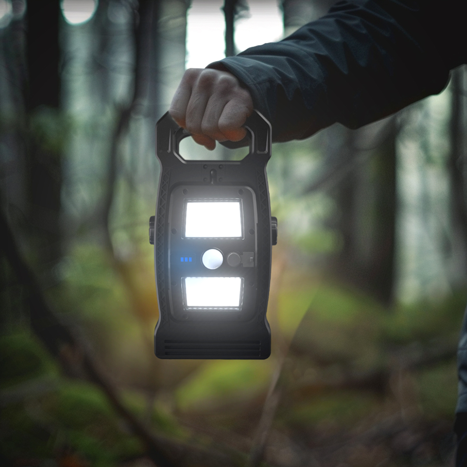 A solar-powered rechargeable L - Outdoor Lighting Options ulasan dan harga