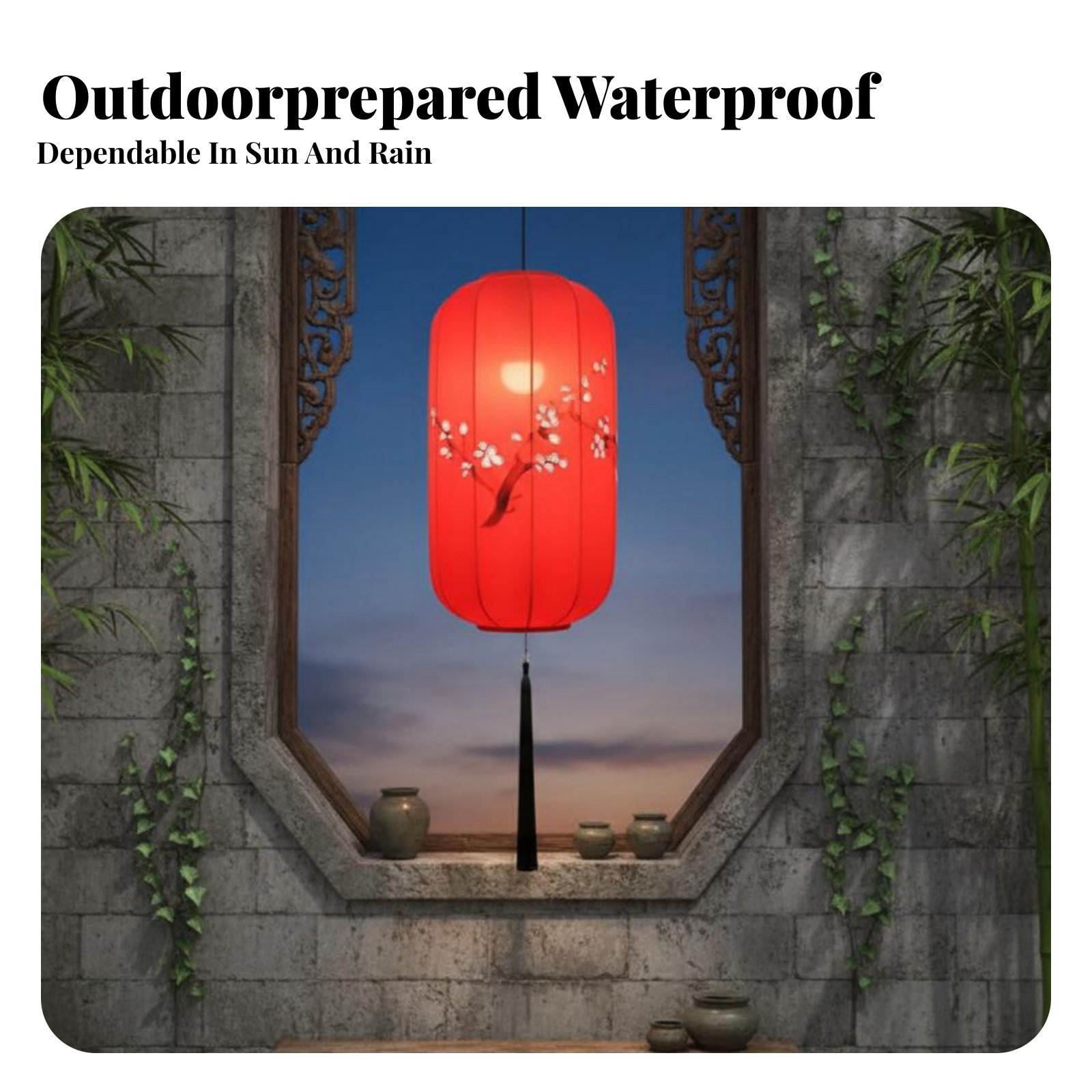 Hand-Painted Chinese Lantern,  - Outdoor Lighting Event ulasan dan harga