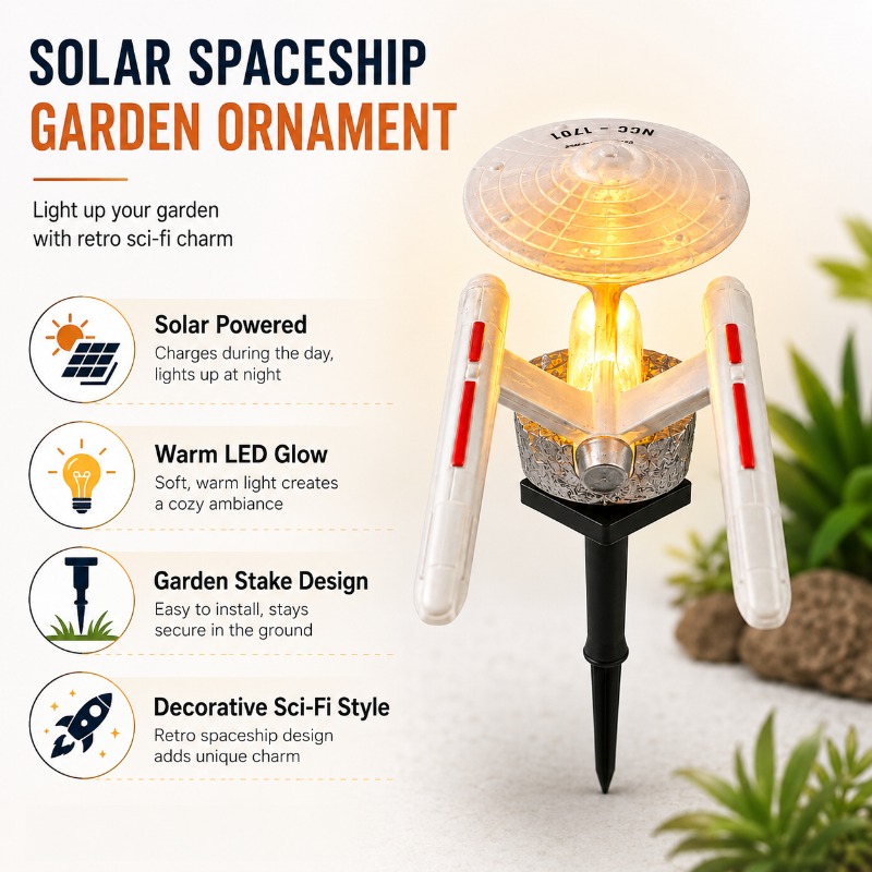 Star Trek USS Enterprise Solar - Outdoor Lighting Led Fixtures ulasan dan harga