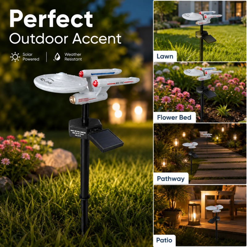 Star Trek USS Enterprise Solar - Outdoor Lighting Led Fixtures ulasan dan harga