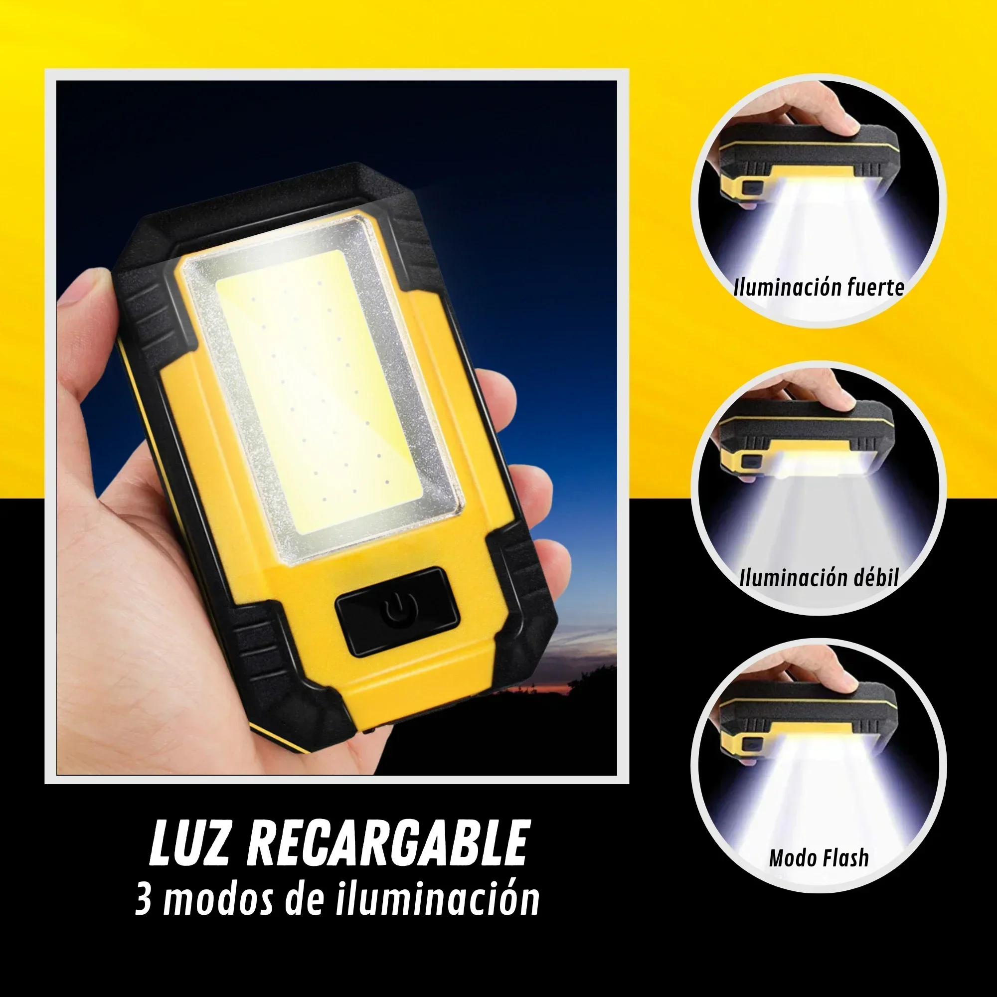 Rechargeable 4000MaH Work Ligh - Outdoor Lighting Electric ulasan dan harga