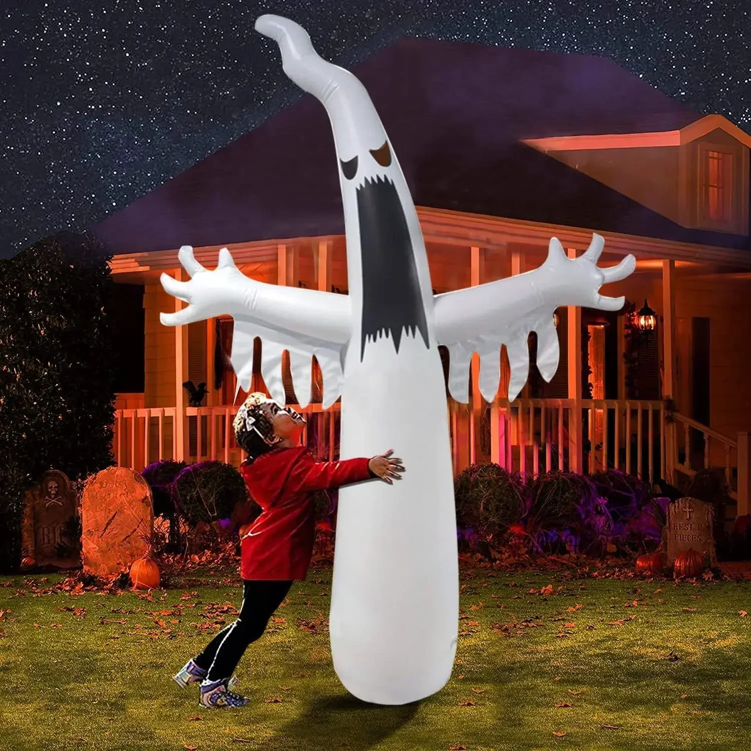 Halloween Inflatable Scary Gho - Outdoor Lighting Event ulasan dan harga