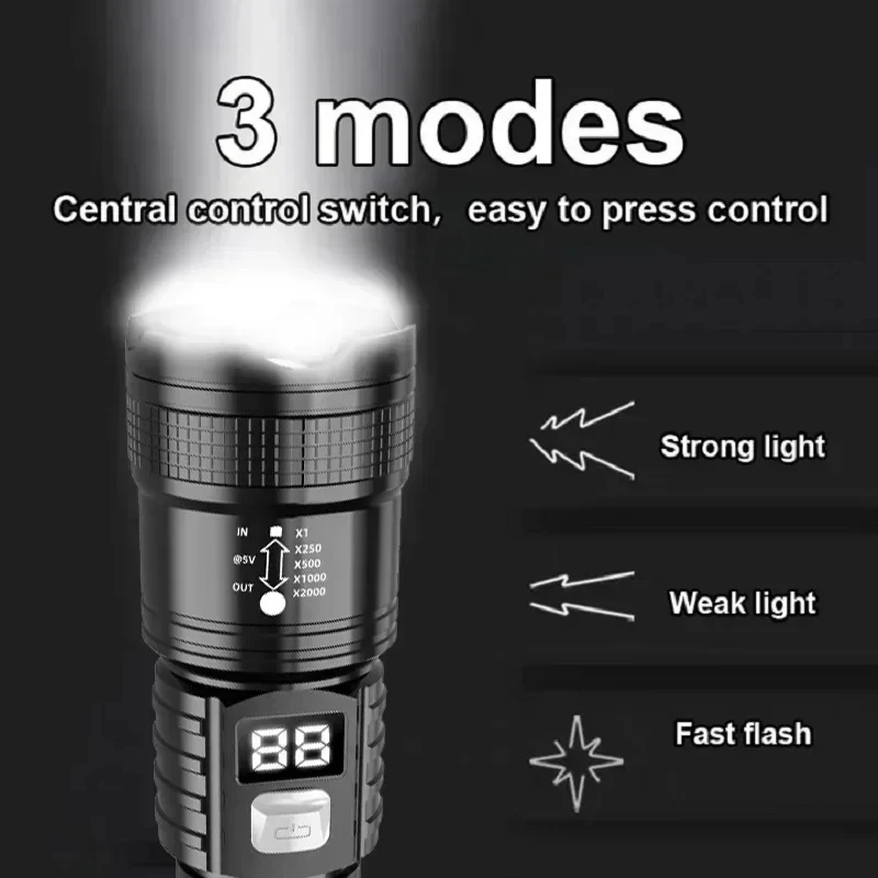 100000LM Super Bright Led Flas - Outdoor Lighting Electric ulasan dan harga