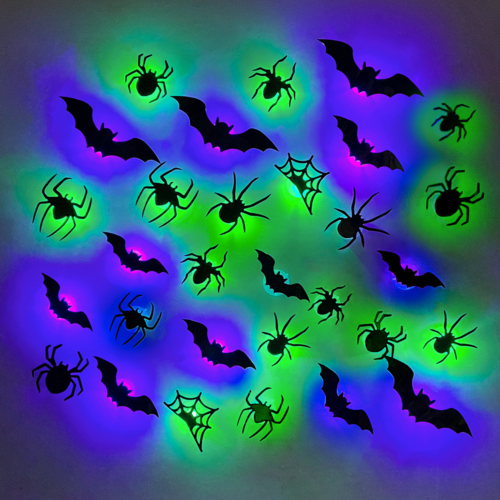 Halloween LED Bats Spider Deco - Outdoor Lighting Event ulasan dan harga