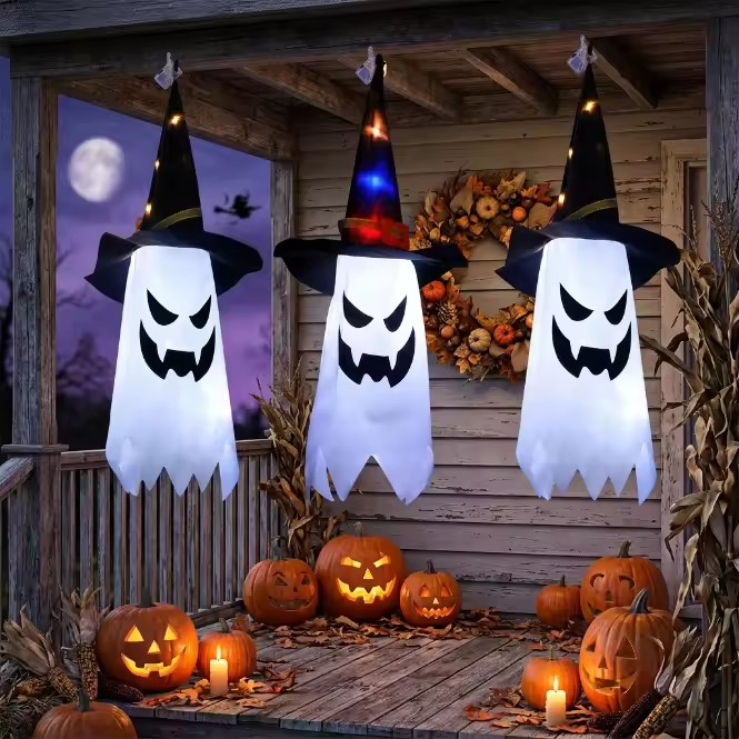 Halloween Glowing Witch Hat La - Outdoor Lighting Event ulasan dan harga