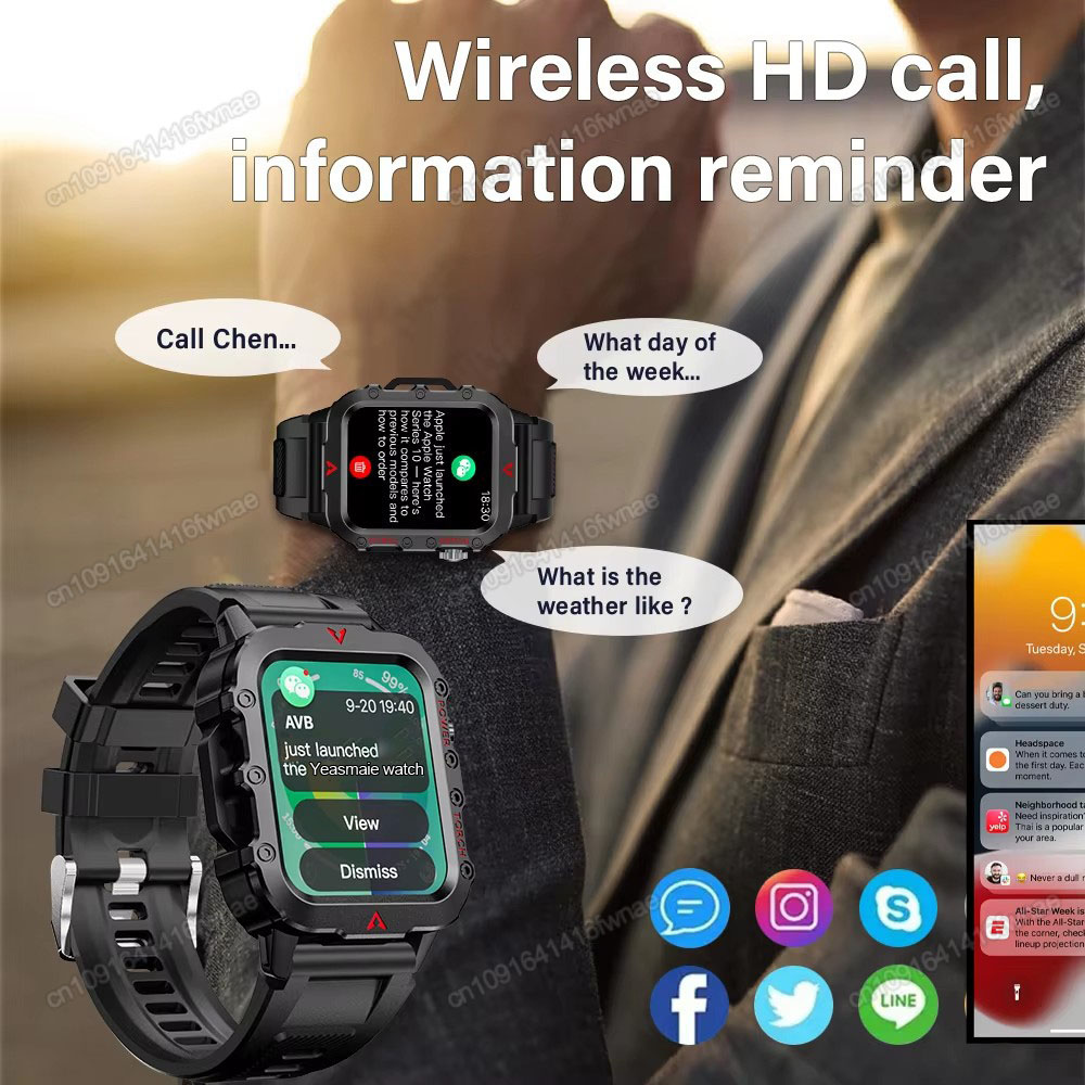 New Men's Smart Watch LED Flas - Outdoor Lighting Perspectives ulasan dan harga