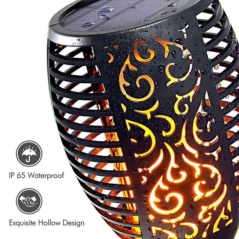 12LED Solar Flame Light Outdoo - Fire Torch Solar ulasan dan harga