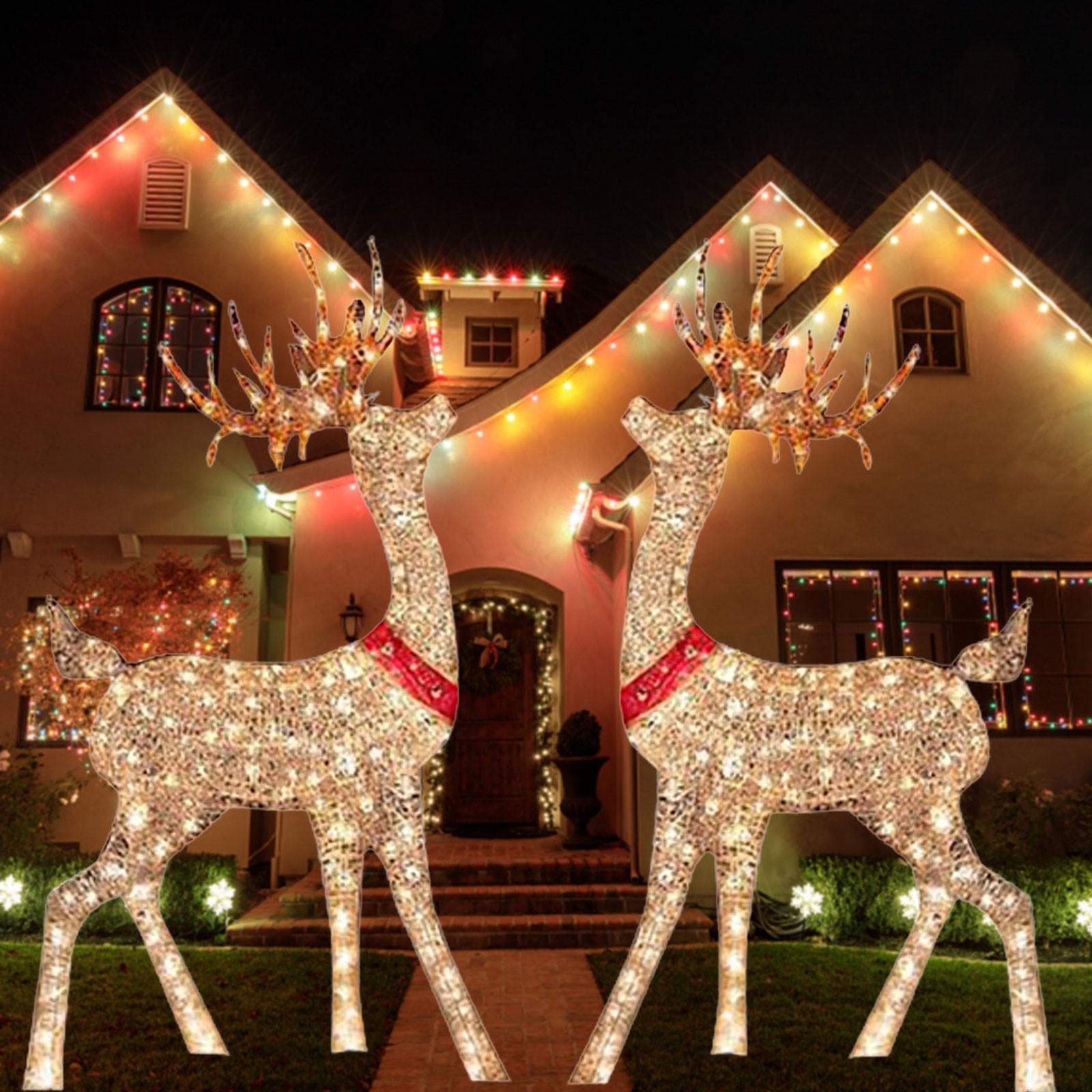 Lighted Christmas Decoration D - Outdoor Lighting Event ulasan dan harga