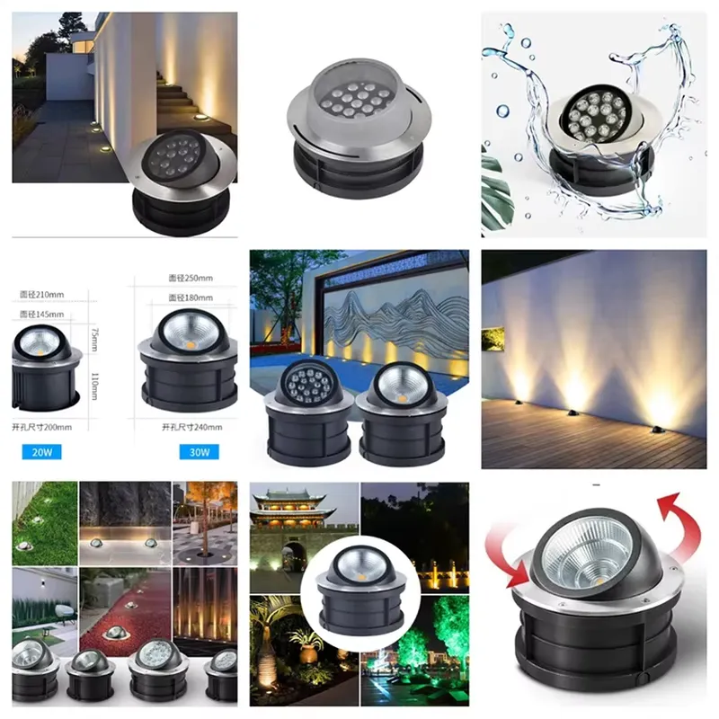 OEM ODM Customization 10W 20W  - Outdoor Lighting In Ground ulasan dan harga