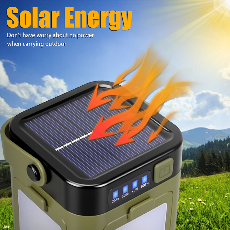 Portable LED Solar Camping Lam - Fire Torch Solar ulasan dan harga