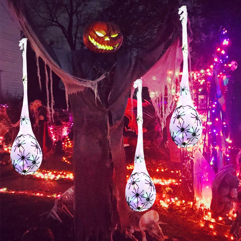3pcs Halloween Glowing Spider  - Outdoor Lighting Event ulasan dan harga