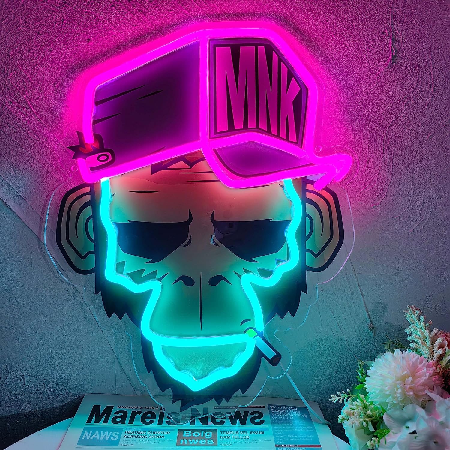 Cool Monkey with Hat Neon Sign - Outdoor Lighting Unique ulasan dan harga