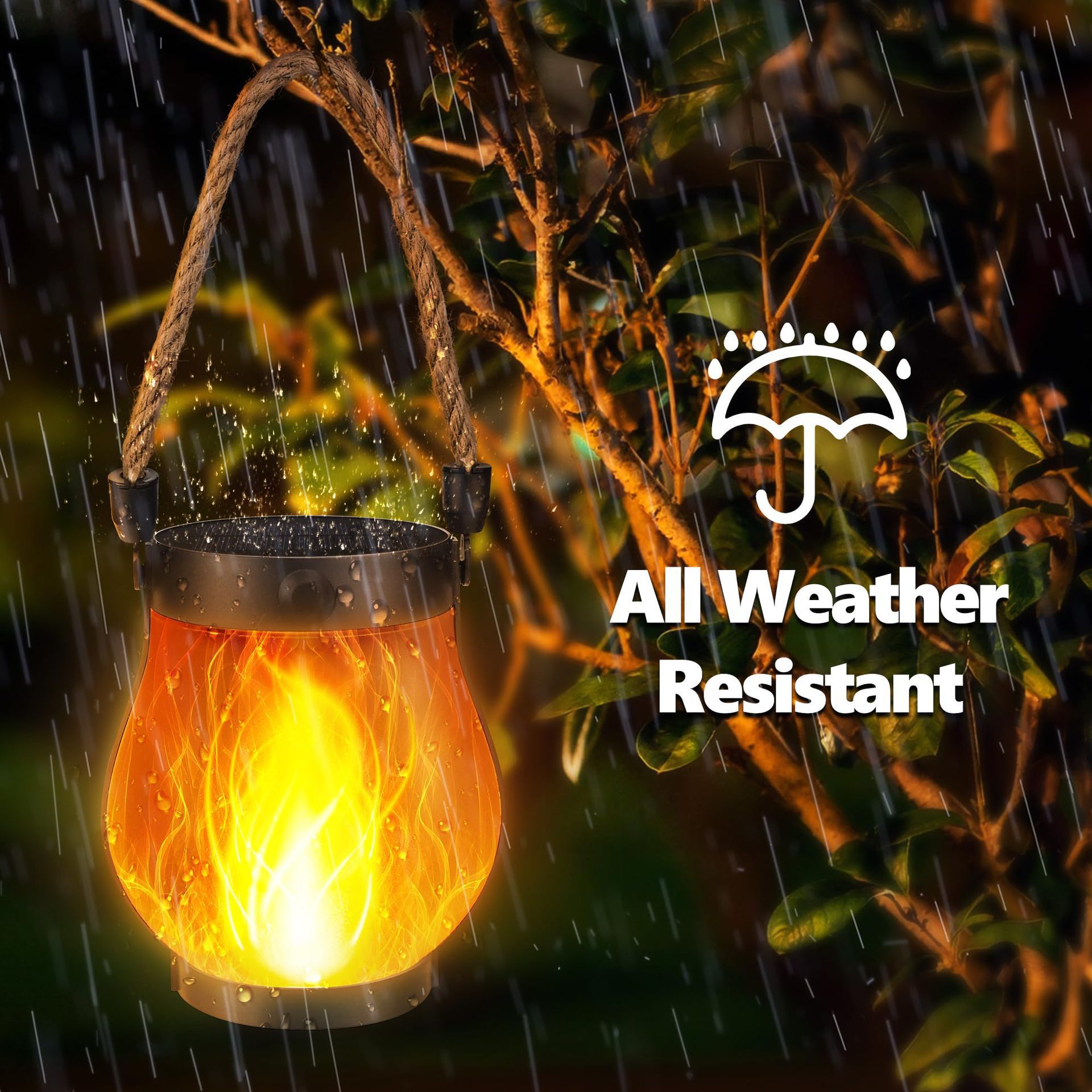 Solar Flame Hanging Lantern Ty - Fire Torch Solar ulasan dan harga