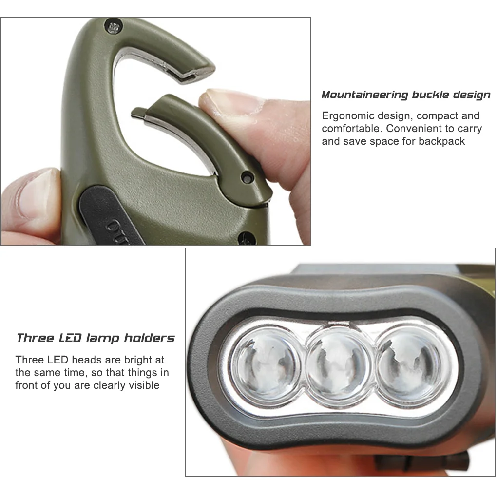 LED Flashlight Hand Crank Sola - Fire Torch Solar ulasan dan harga