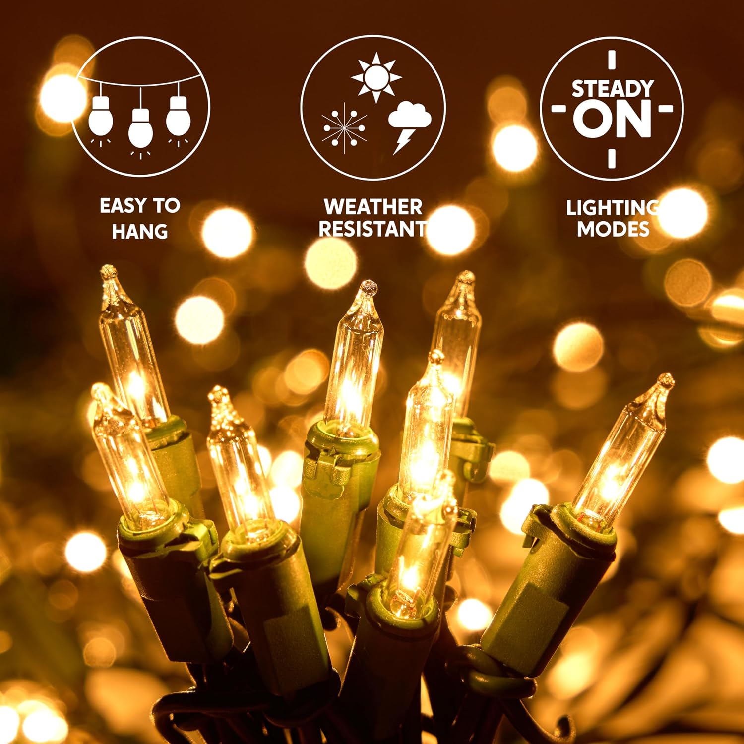 Christmas Net Lights 100 Warm  - Outdoor Lighting Event ulasan dan harga
