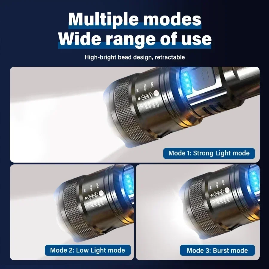 Tactical LED Flashlight 2000LM - Outdoor Lighting Electric ulasan dan harga