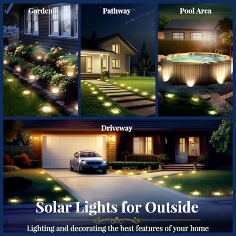 Solar Ground Lights Solar Ligh - Outdoor Lighting In Ground ulasan dan harga