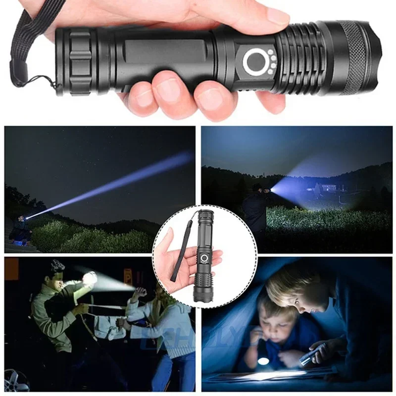 High Power XHP70 Led Flashligh - Outdoor Lighting Electric ulasan dan harga