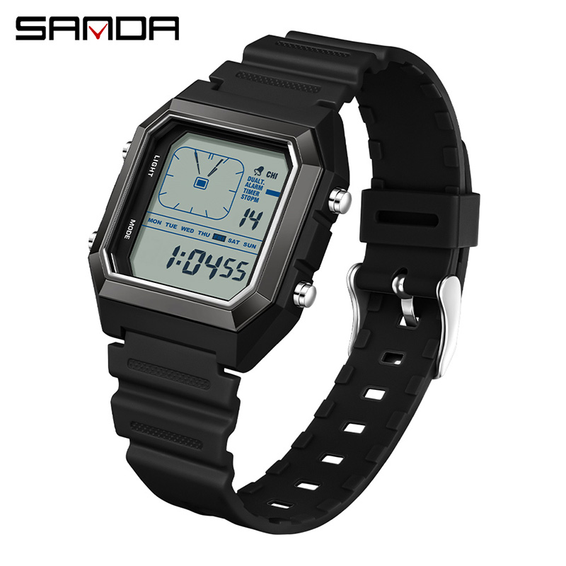 SANDA 6307 New Men's Digital M - Outdoor Lighting Timer ulasan dan harga