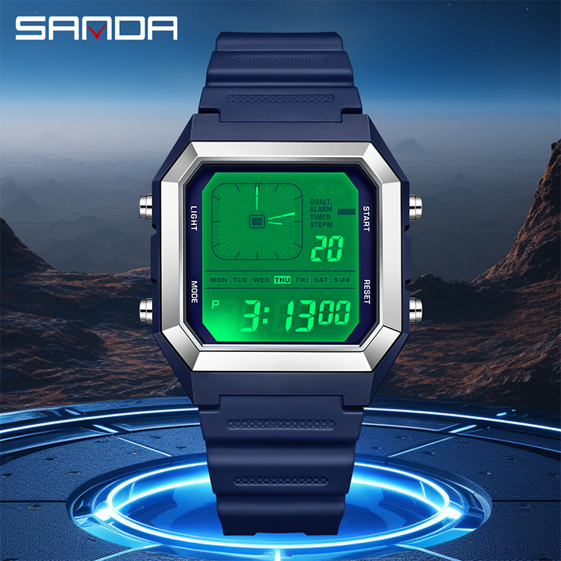 SANDA 6307 New Men's Digital M - Outdoor Lighting Timer ulasan dan harga